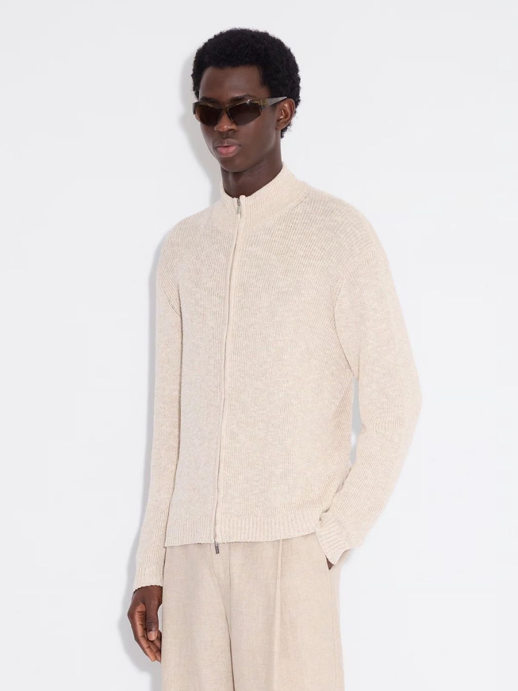Holzweiler Sweaters Cardigan | Atlantic Zip Cardigan Sand Mix