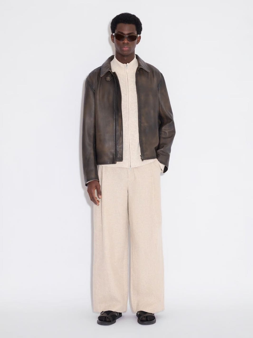 Holzweiler Sweaters Cardigan | Atlantic Zip Cardigan Sand Mix