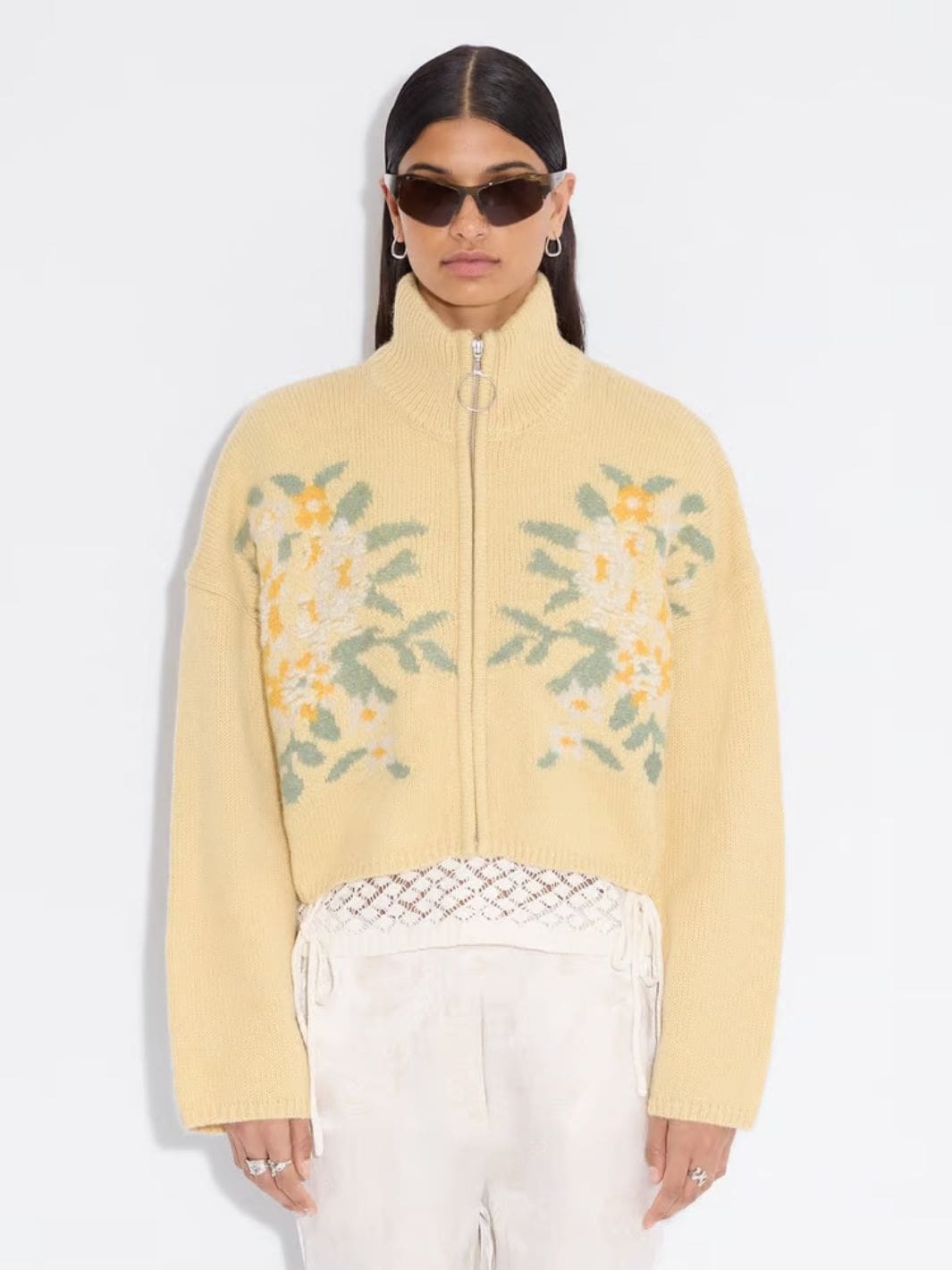 Holzweiler Sweaters Cardigan | Tine Cropped Cardigan Yellow
