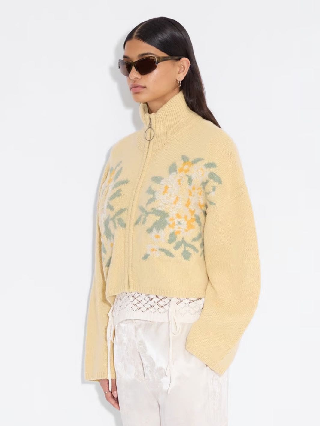 Holzweiler Sweaters Cardigan | Tine Cropped Cardigan Yellow