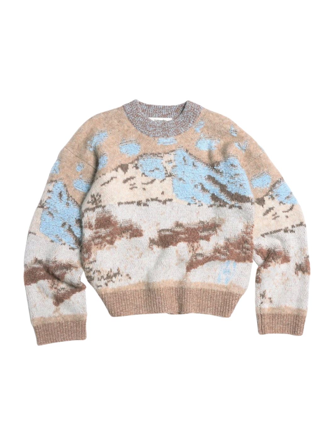 Holzweiler Sweaters Genser | Alva Landscape Crew Beige Mix