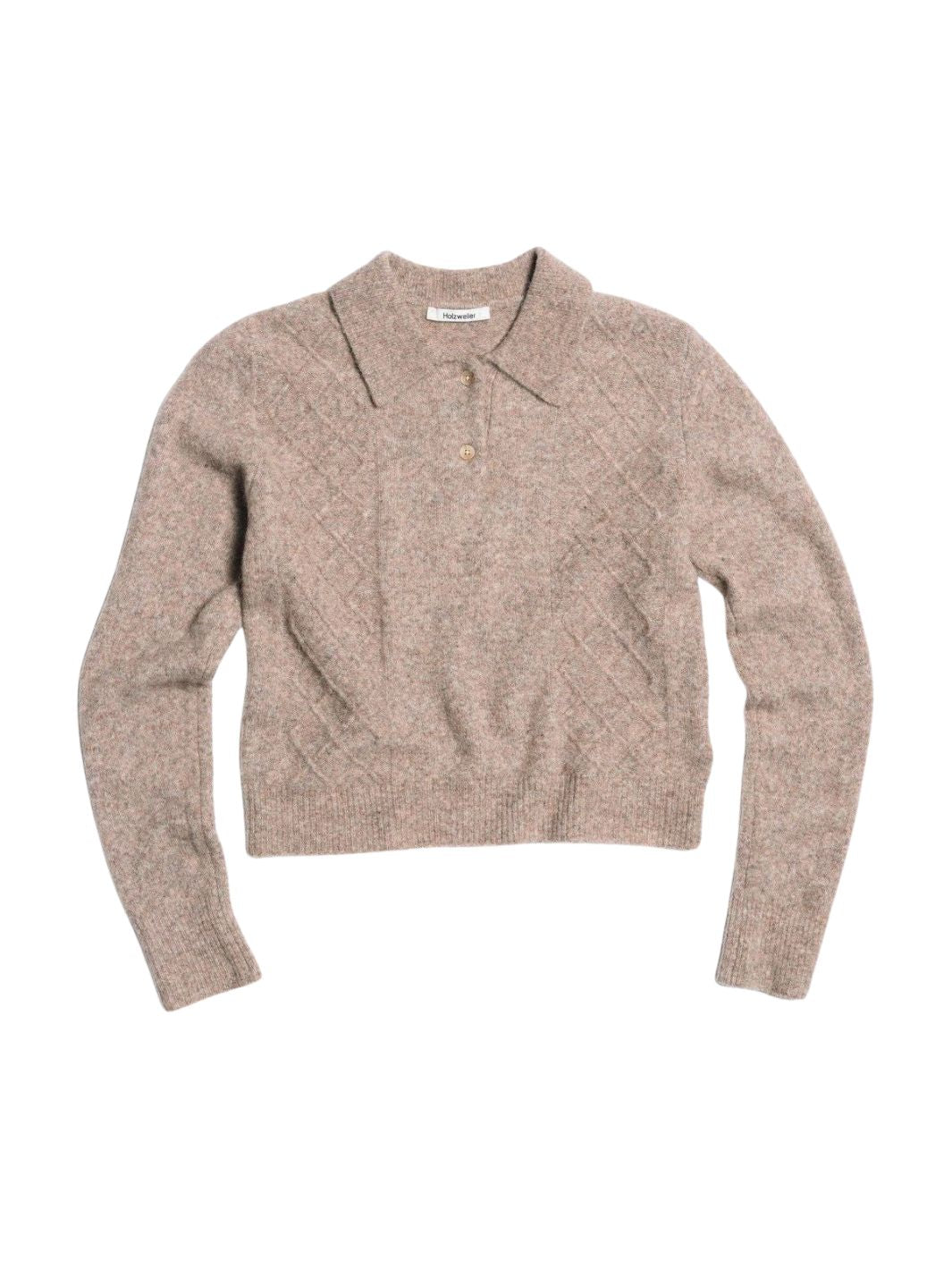Holzweiler Sweaters Genser | Argyle Polo Taupe