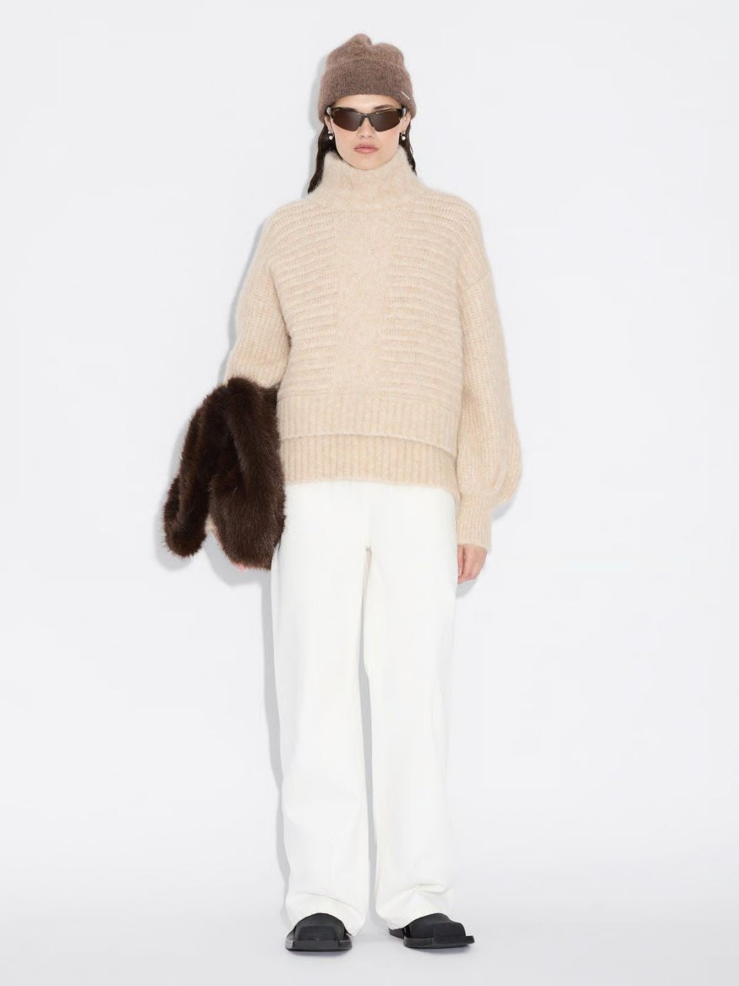 Holzweiler Sweaters Genser | Data Knit Sweater Ecru