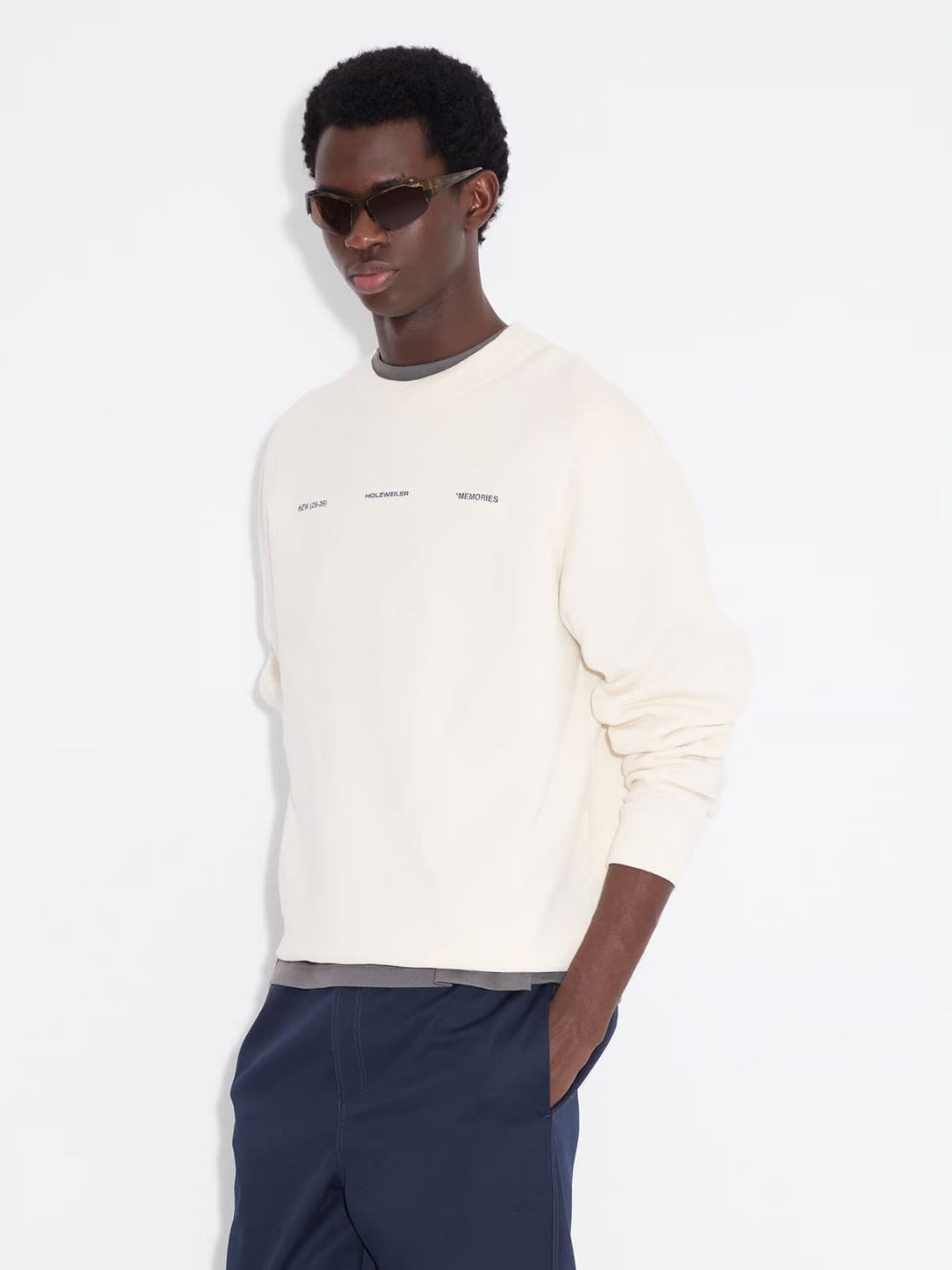 Holzweiler Sweaters Genser | Duke National Crew Ecru
