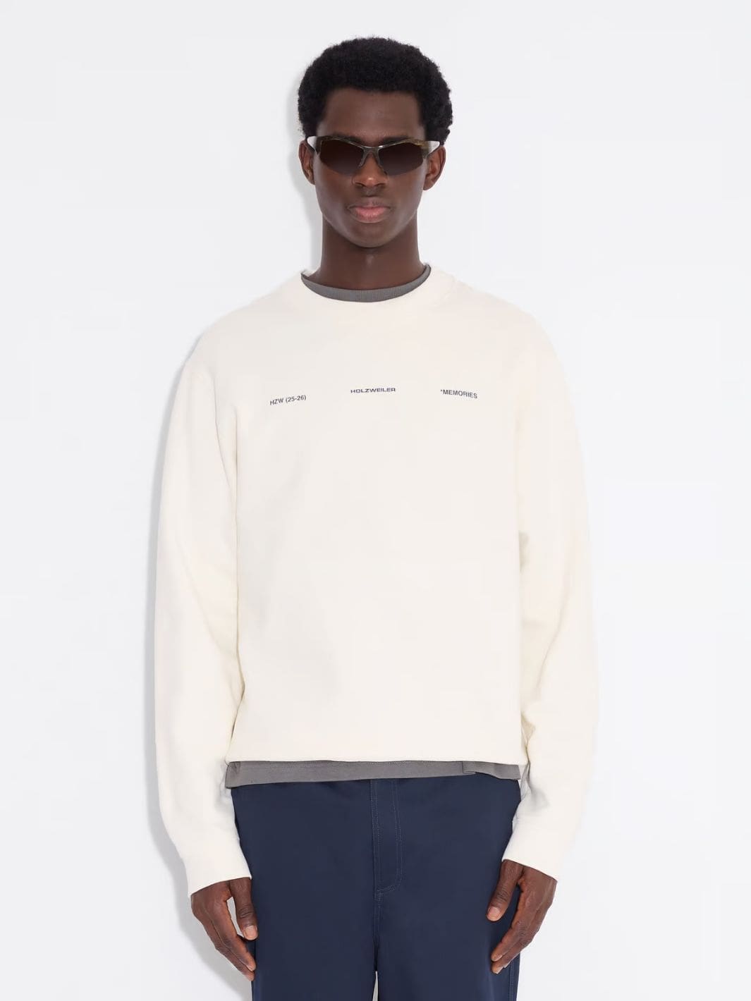 Holzweiler Sweaters Genser | Duke National Crew Ecru