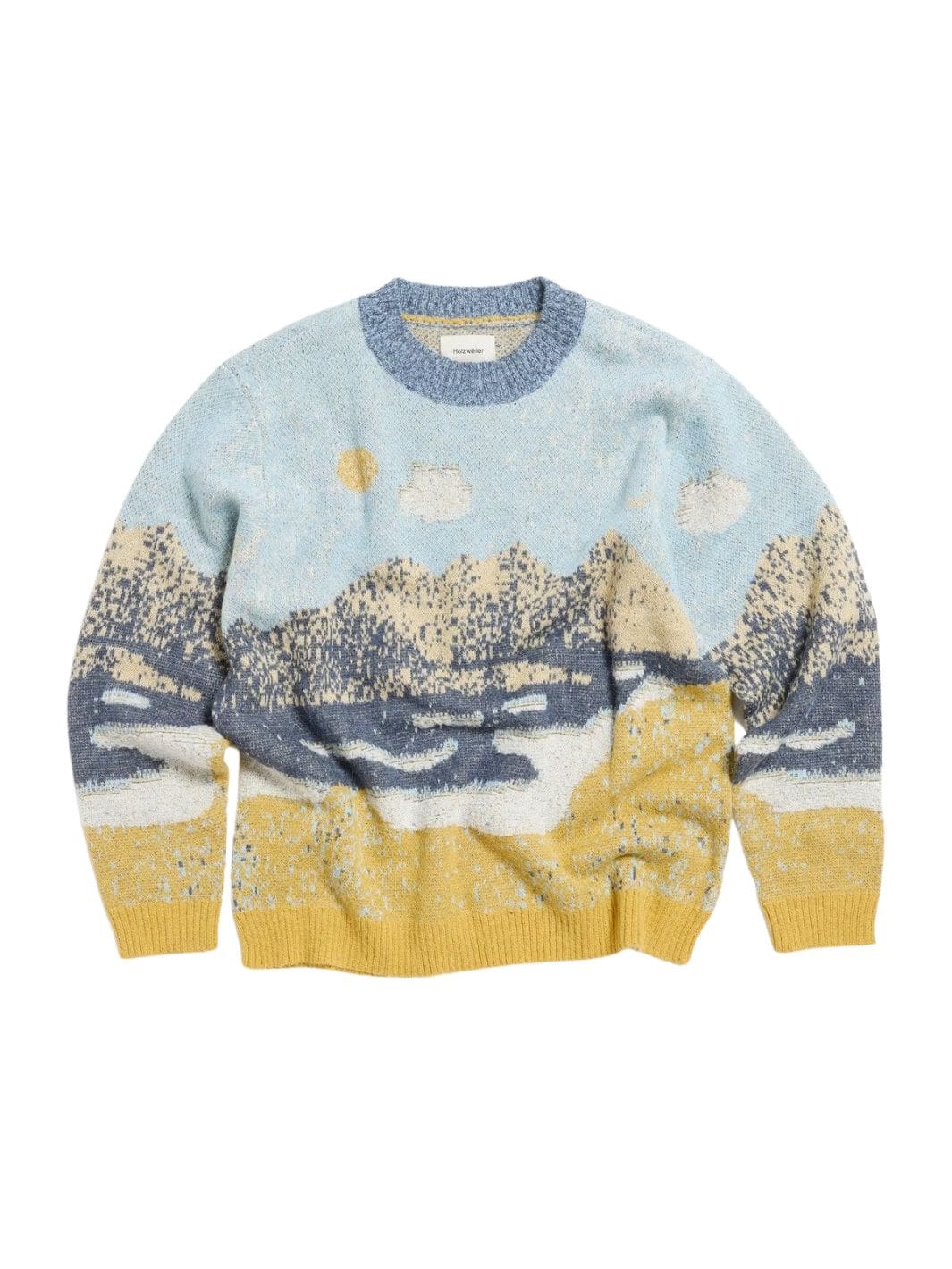 Holzweiler Sweaters Genser | Haza Landscape Sweater Mustard Yellow