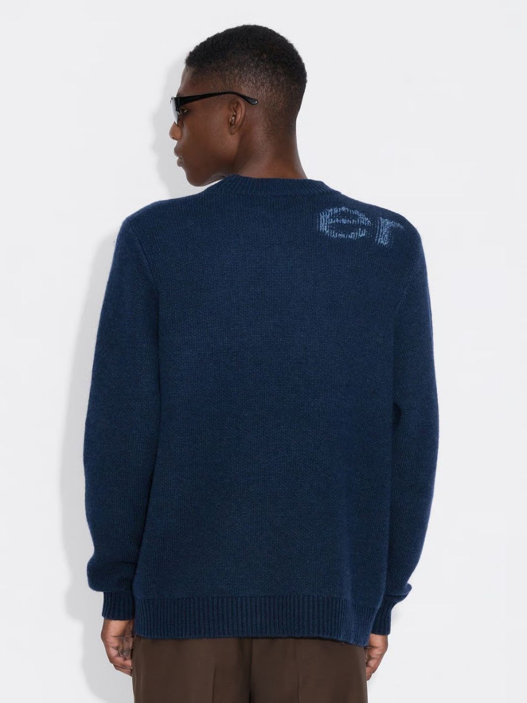 Holzweiler Sweaters Genser | Haza Logo Crew Blue Mix