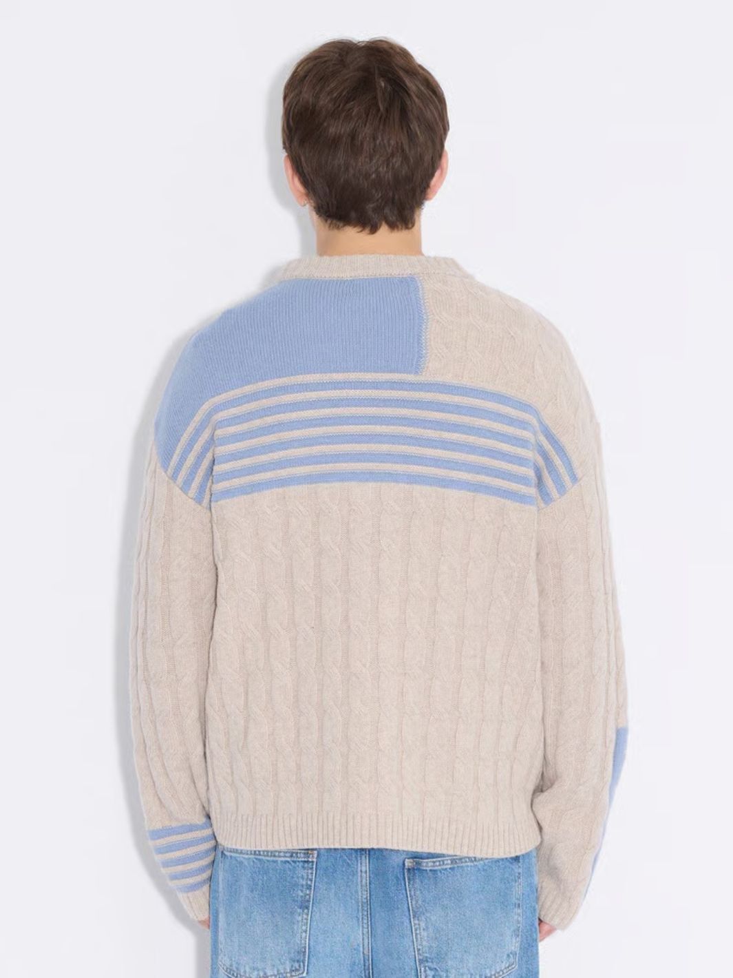 Holzweiler Sweaters Genser | Retro Sun Crew Beige Mix