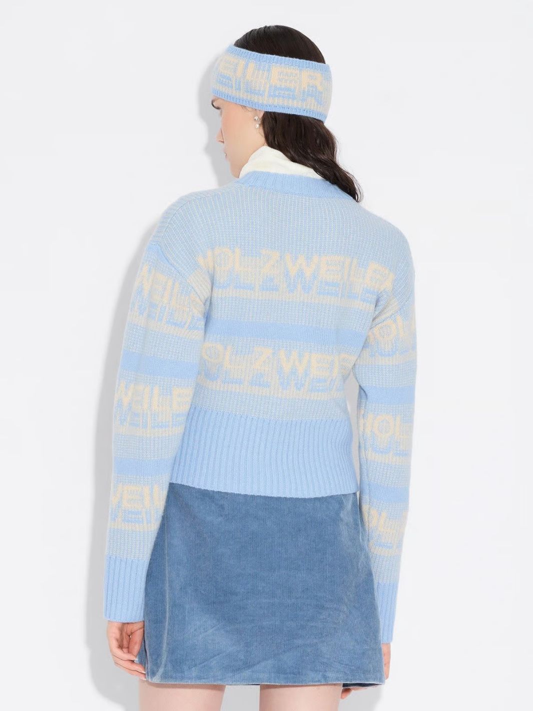 Holzweiler Sweaters Genser | Ski Cropped Crew Lt Blue
