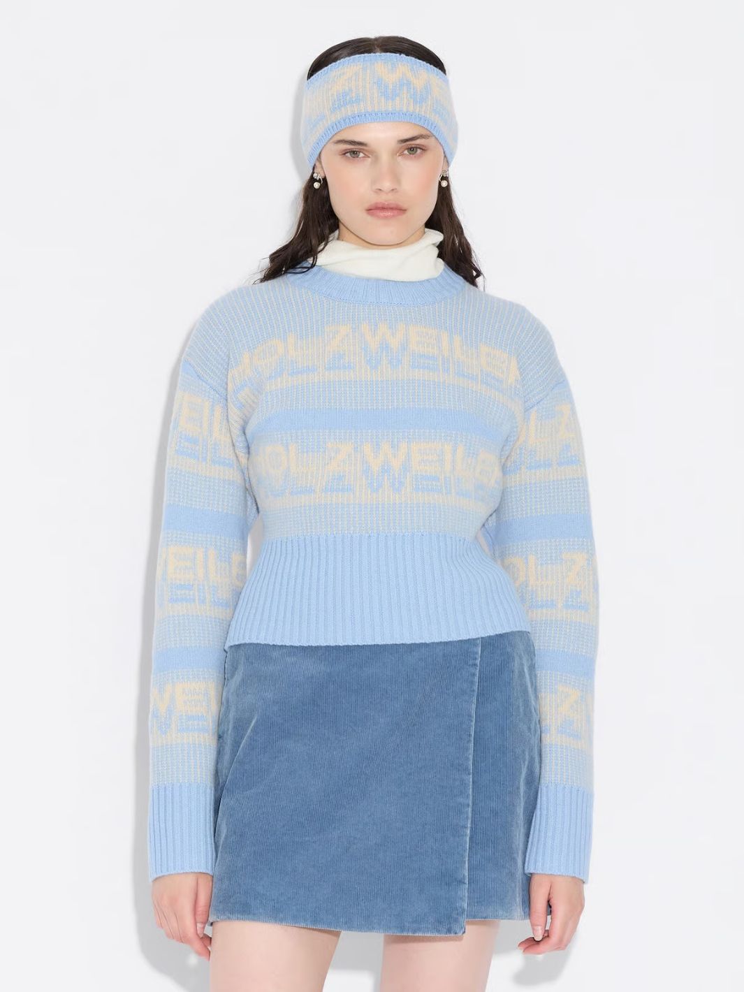 Holzweiler Sweaters Genser | Ski Cropped Crew Lt Blue