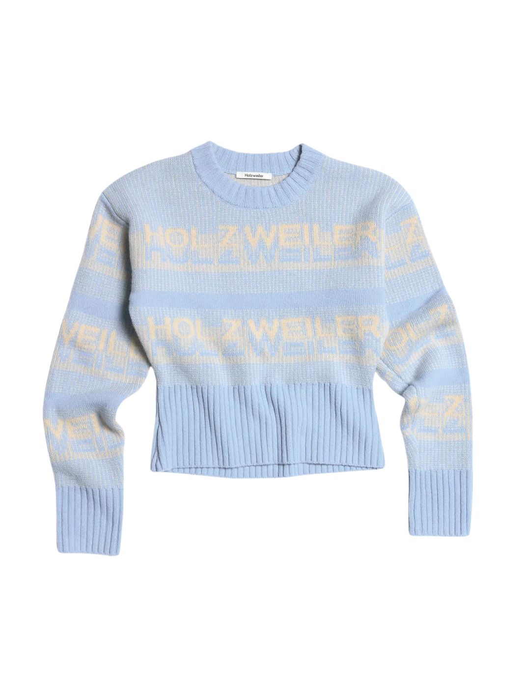 Holzweiler Sweaters Genser | Ski Cropped Crew Lt Blue