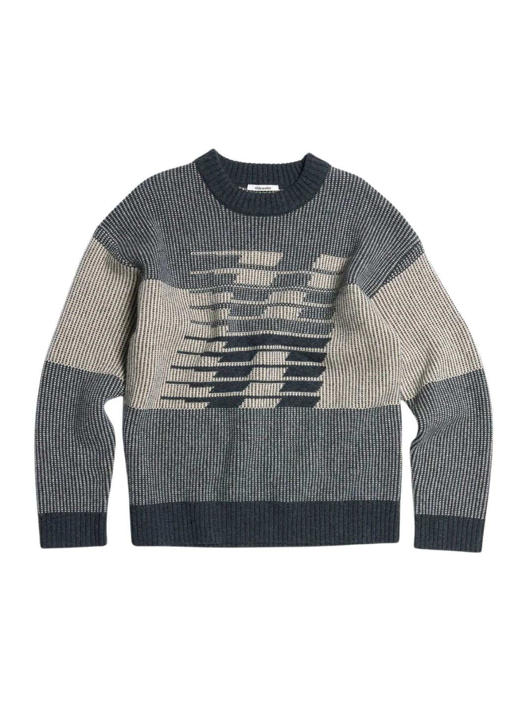 Holzweiler Sweaters Genser | Ski Logo Crew Dk Grey Mix