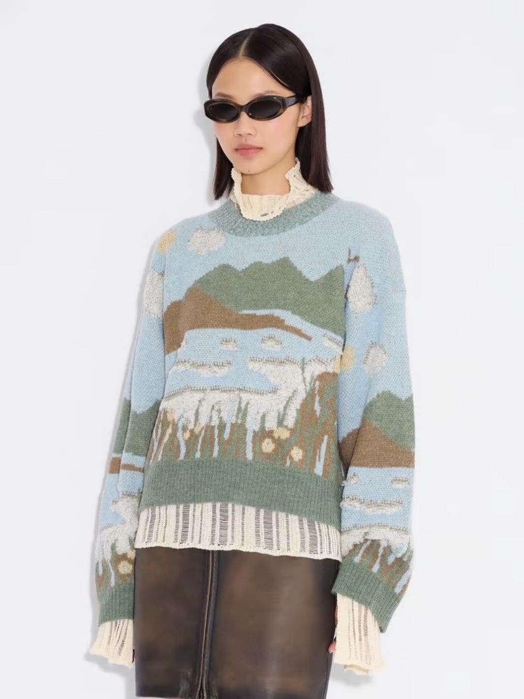 Holzweiler Sweaters Genser | Tine Landscape Crew