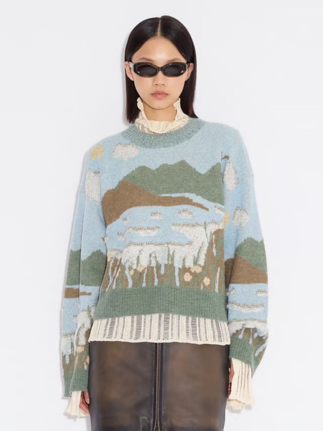Holzweiler Sweaters Genser | Tine Landscape Crew
