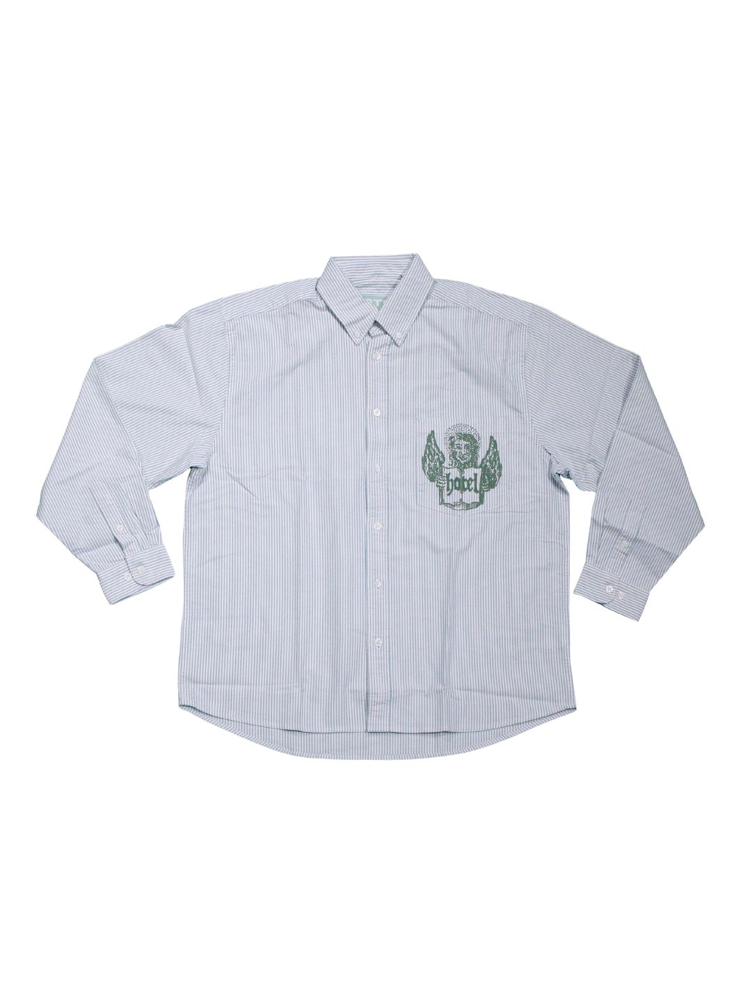 Hotel Shirts Skjorte | Pinstripe Oxford Shirt Green