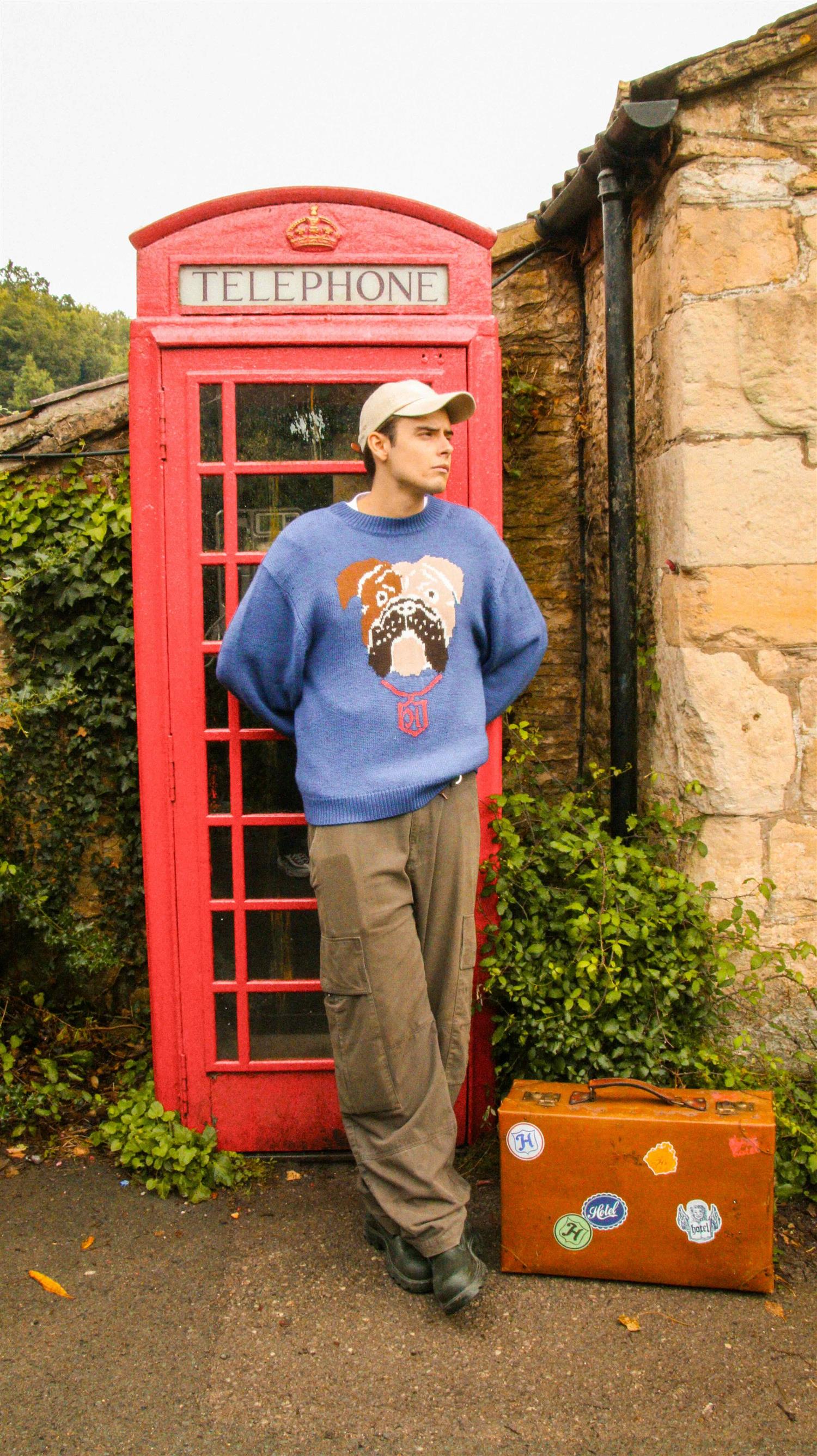 Hotel Sweaters Genser | Bulldog Knit Sweater French Navy