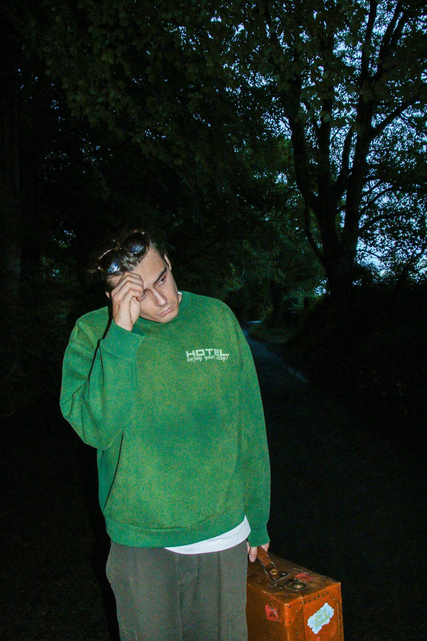 Hotel Sweaters Genser | Trunk Slogan Crewneck Forest