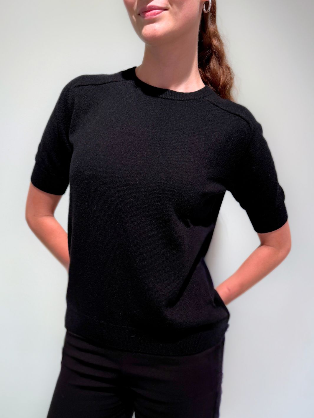 Lisa Yang Knit Genser | Kenza Sweater Black
