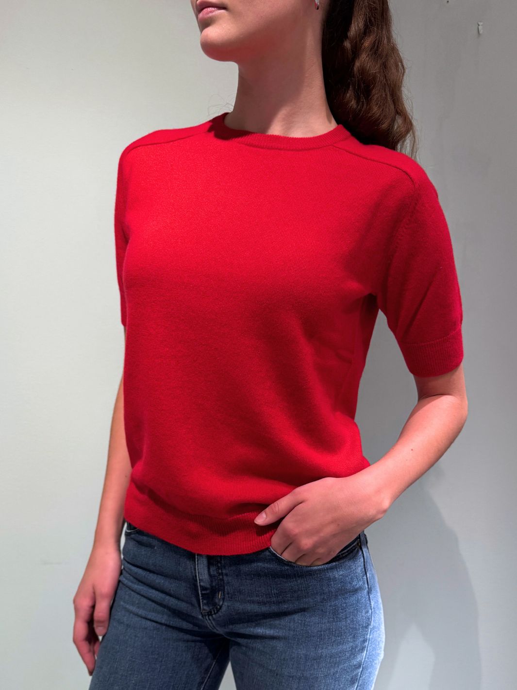 Lisa Yang Knit Genser | Kenza Sweater Goji Berry