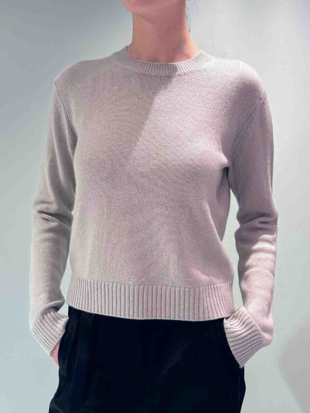 Lisa Yang Knit Genser | Mable Sweater Stone