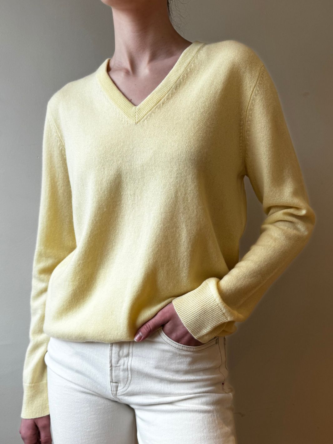 Lisa Yang Knit Genser | Maeve Sweater Lemon Sorbet