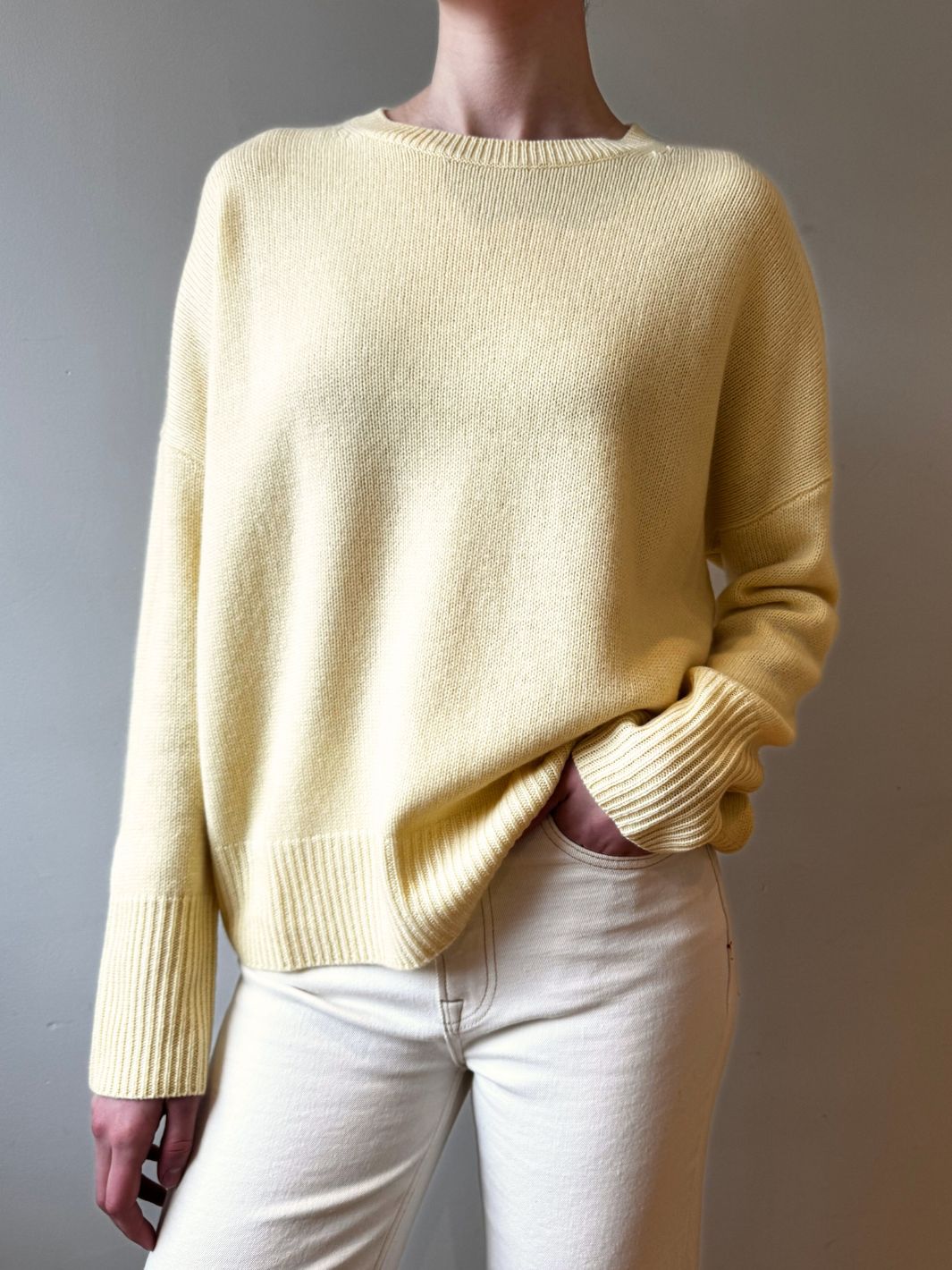 Lisa Yang Knit Genser | Mila Sweater Lemon Sorbet