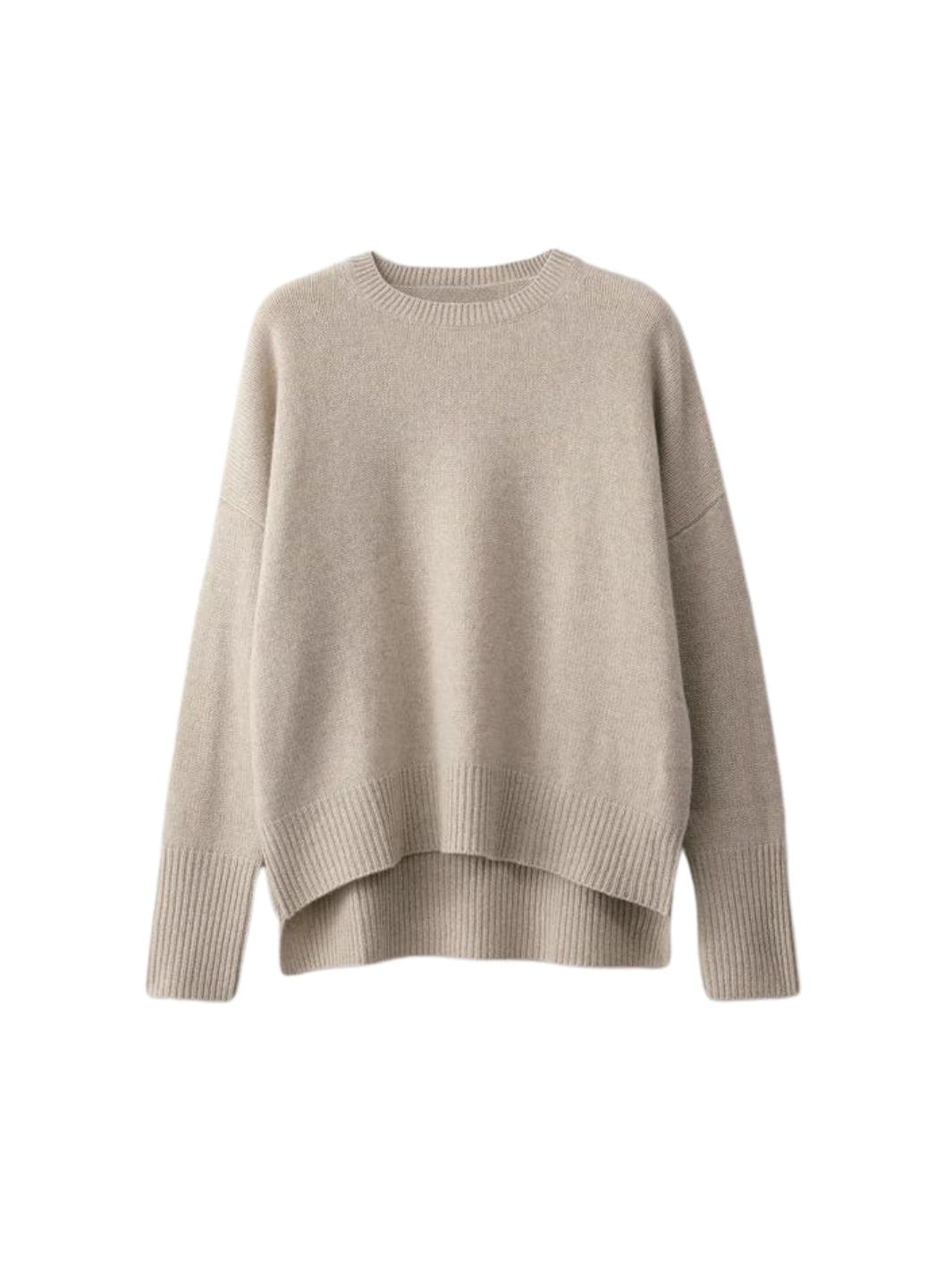 Lisa Yang Knit Genser | Mila Sweater Sand