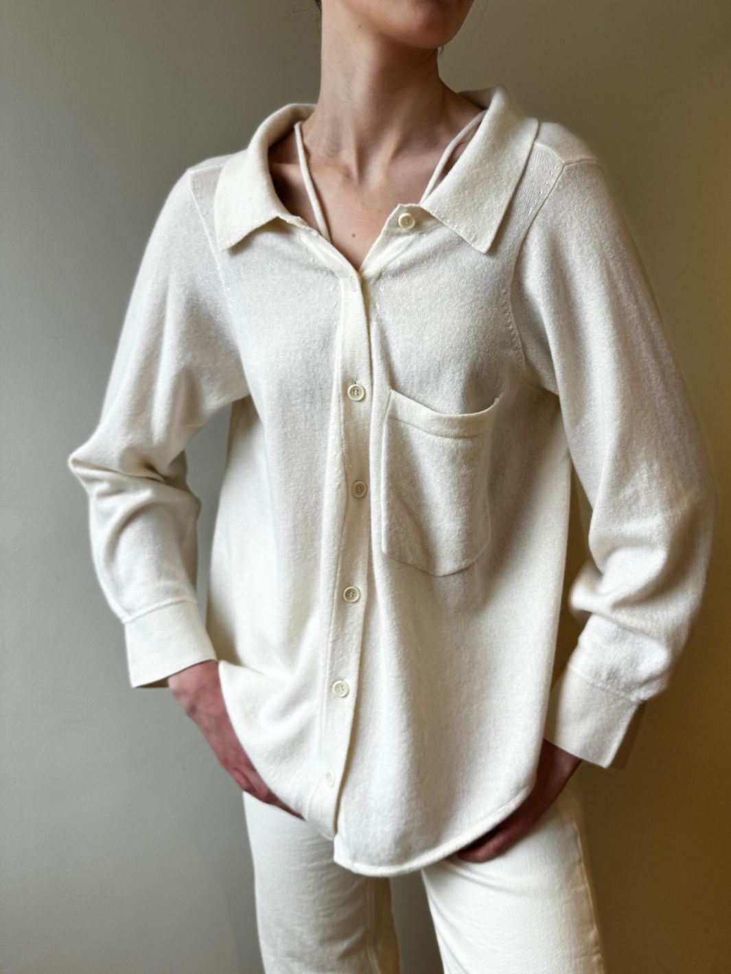 Lisa Yang Knit Topp | Colleen Top Cream