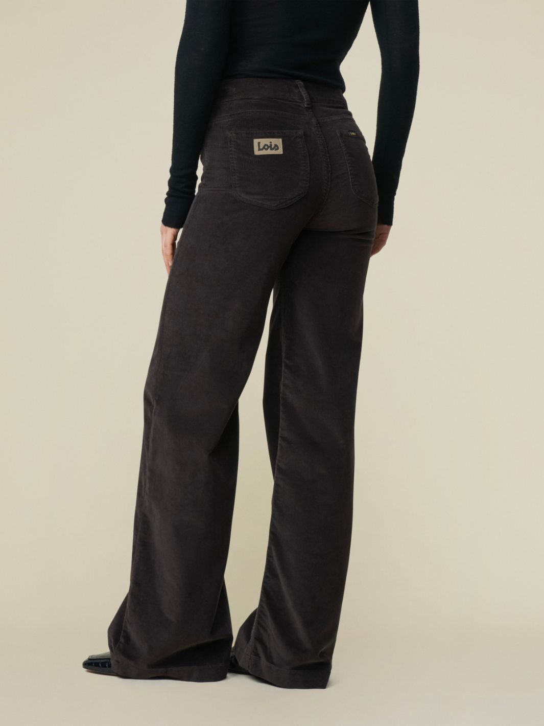 Lois Bukser Bukser | Palazzo Mistral Micro Cord Soft Chocolate Brown