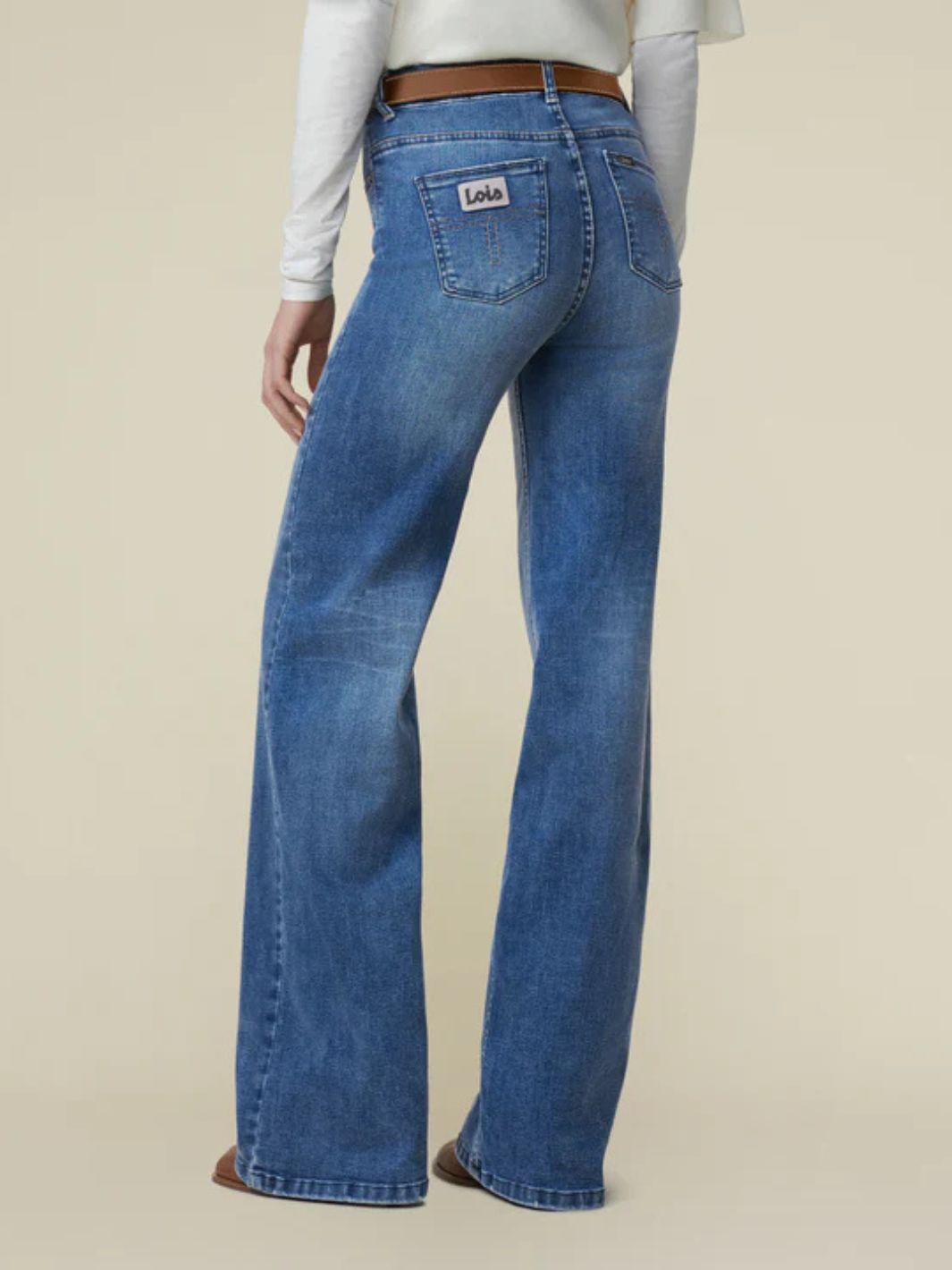 Lois Bukser Jeans | Palazzo Cobalt Stone