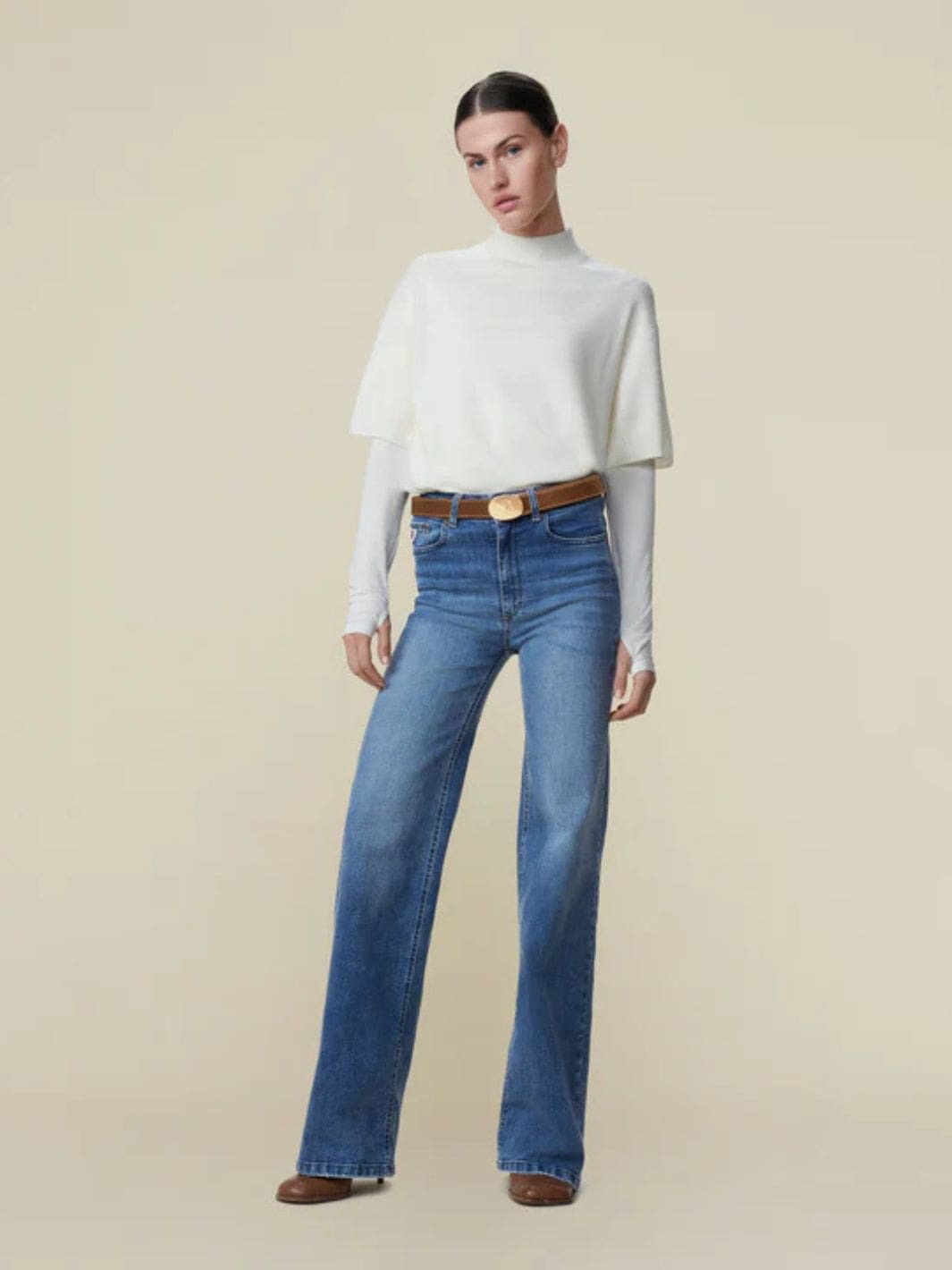 Lois Bukser Jeans | Palazzo Cobalt Stone