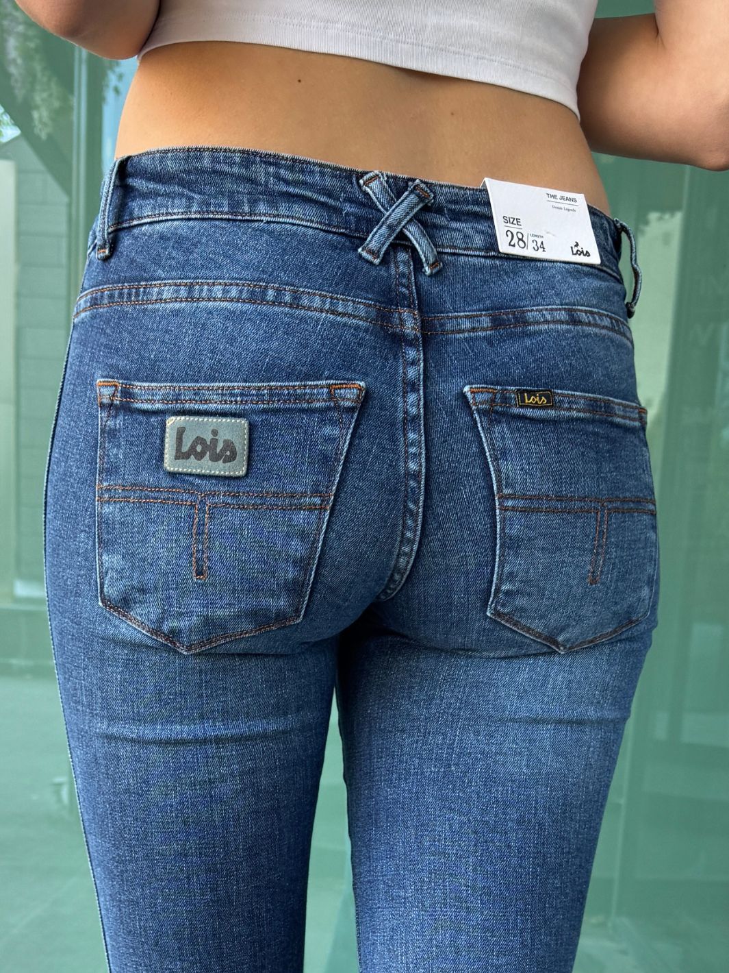 Lois Bukser Jeans | Yoko 22 Caspar Elegance Brushed Dark Stone