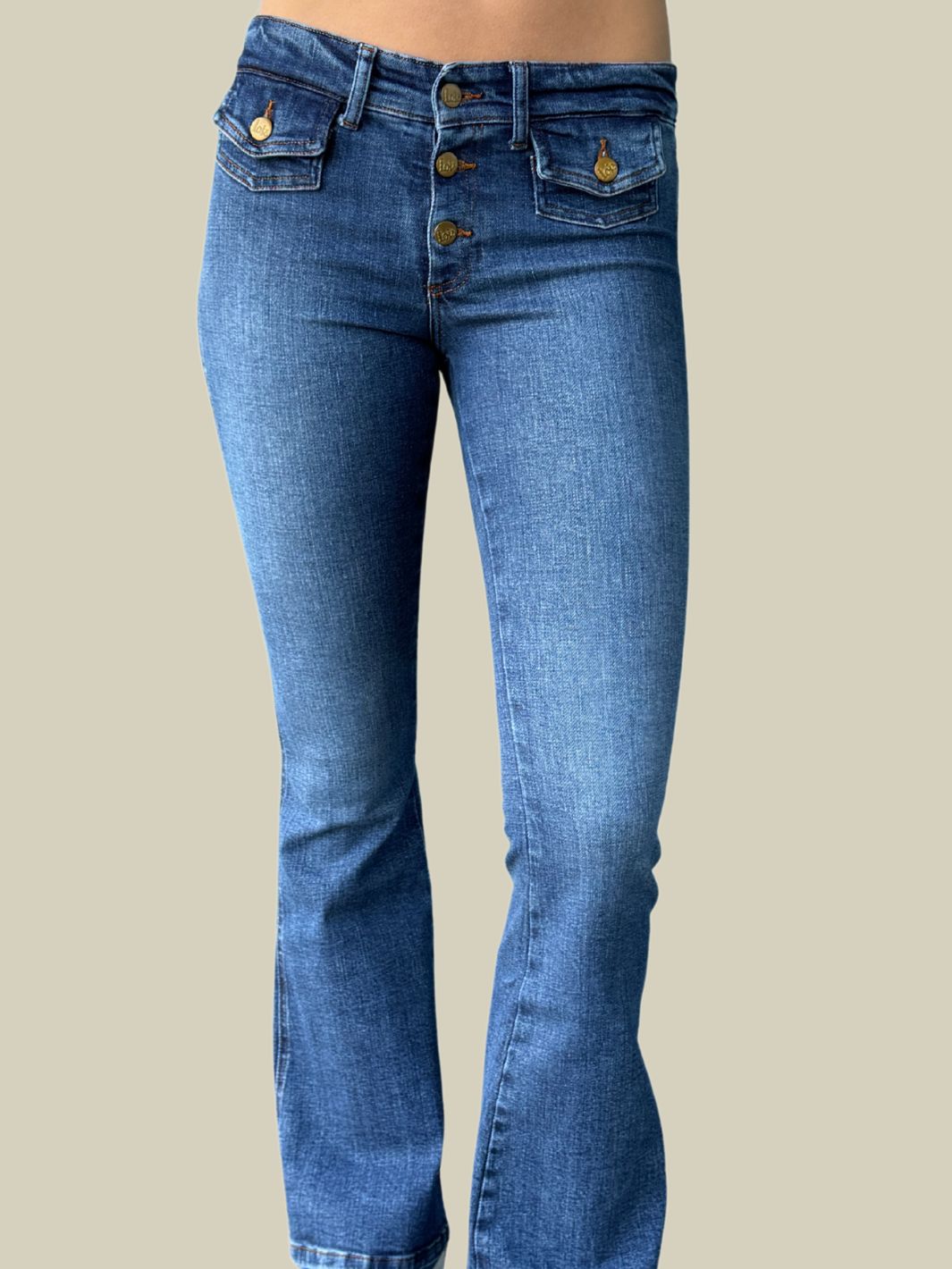 Lois Bukser Jeans | Yoko 22 Caspar Elegance Brushed Dark Stone