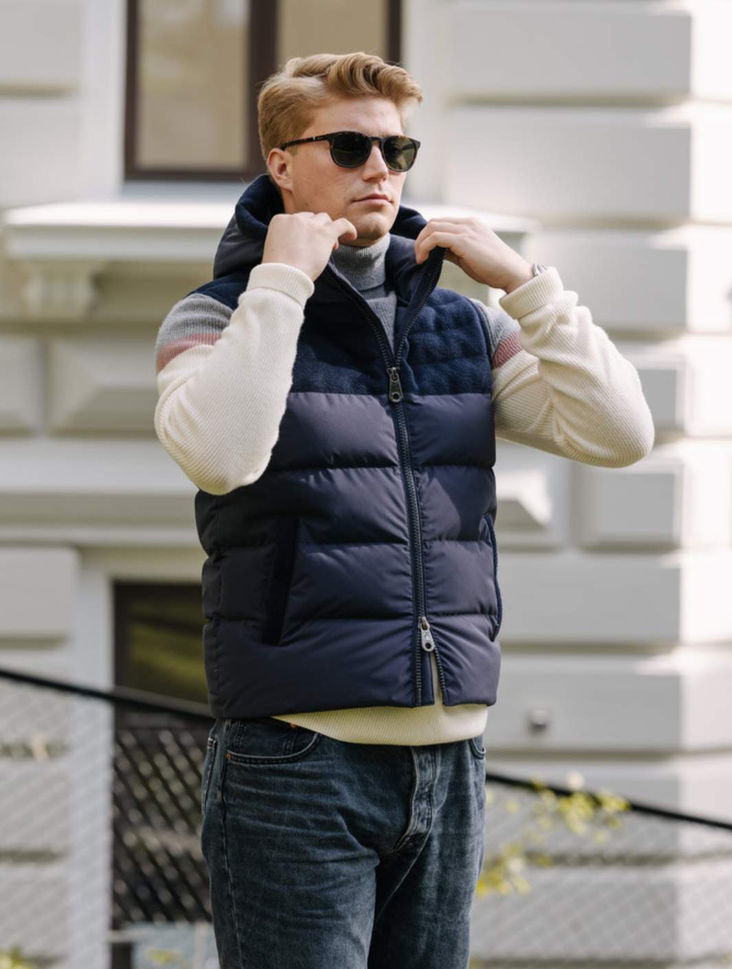 Monel Outerwear Vest | Alex Vest Midnight Navy