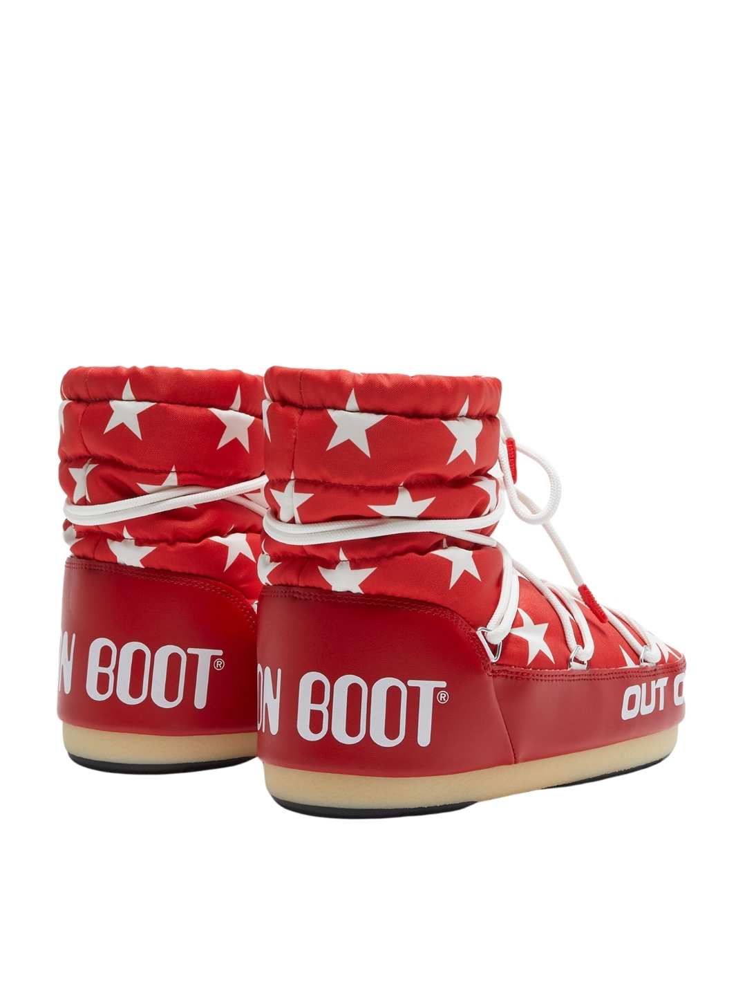 Moon Boot Shoes Boots | MB Light Low Stars Red White