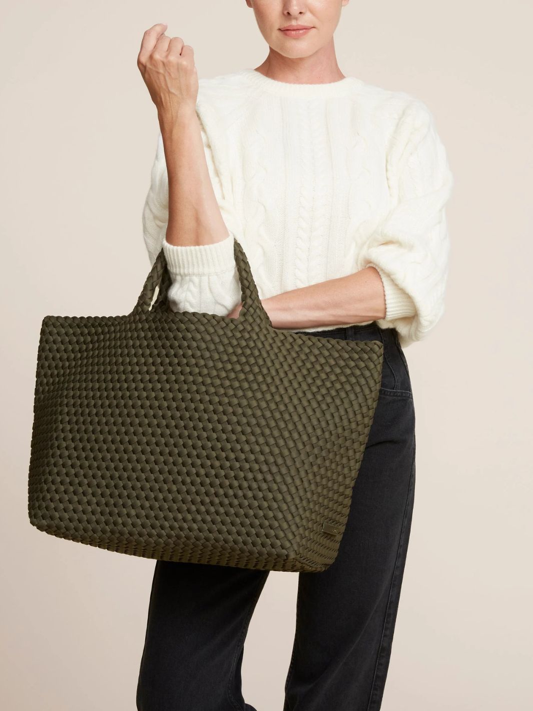 Naghedi Bags Tote Bag | St. Barths Large Tote Olive