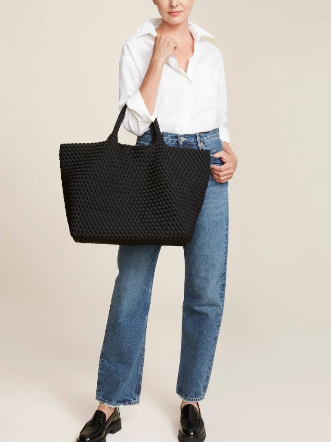 Naghedi Bags Tote Bag | St. Barths Large Tote Onyx