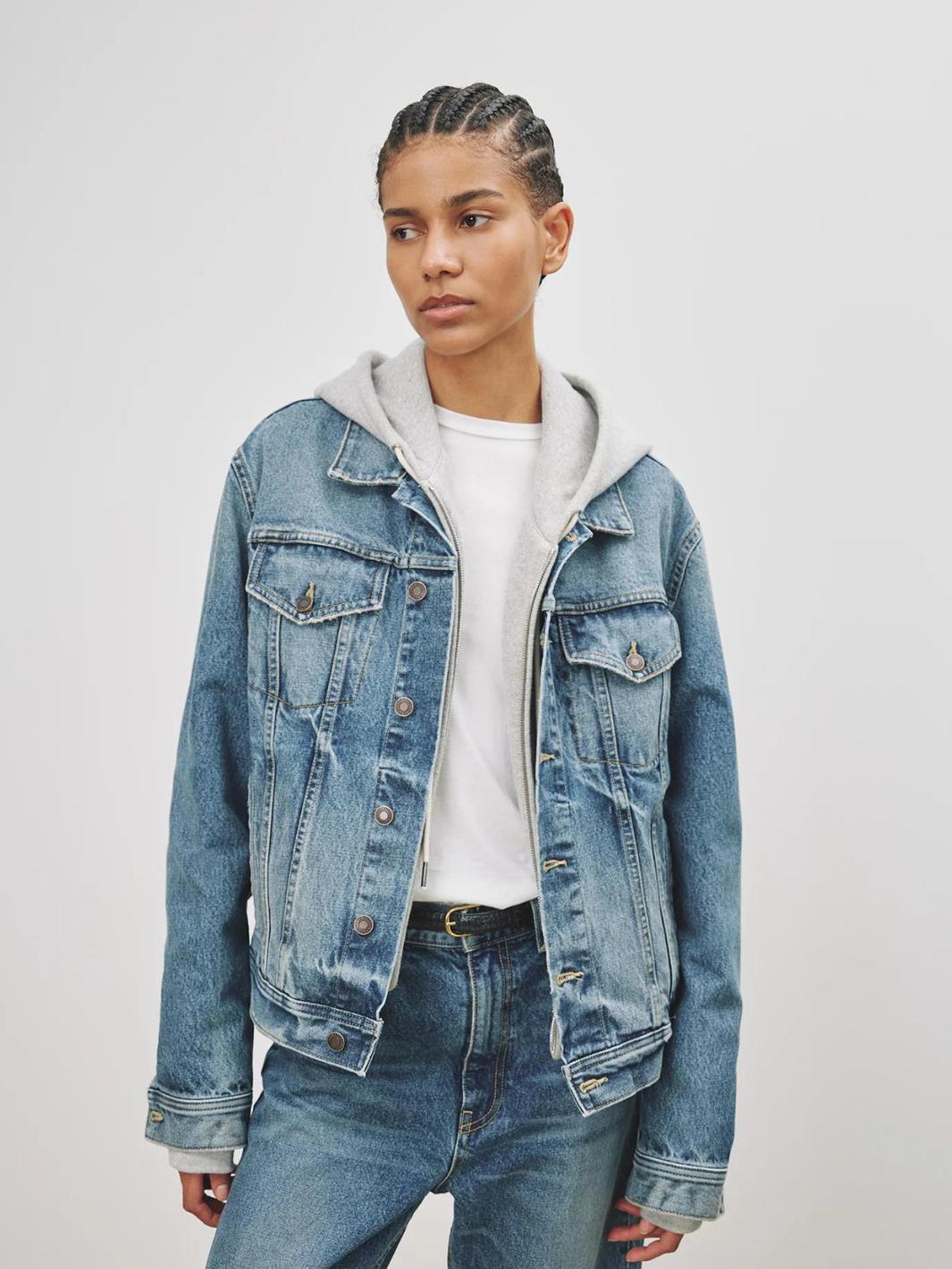 Nili Lotan Outerwear Denim Jacket | Hubert Denim Jacket Ocean Wash