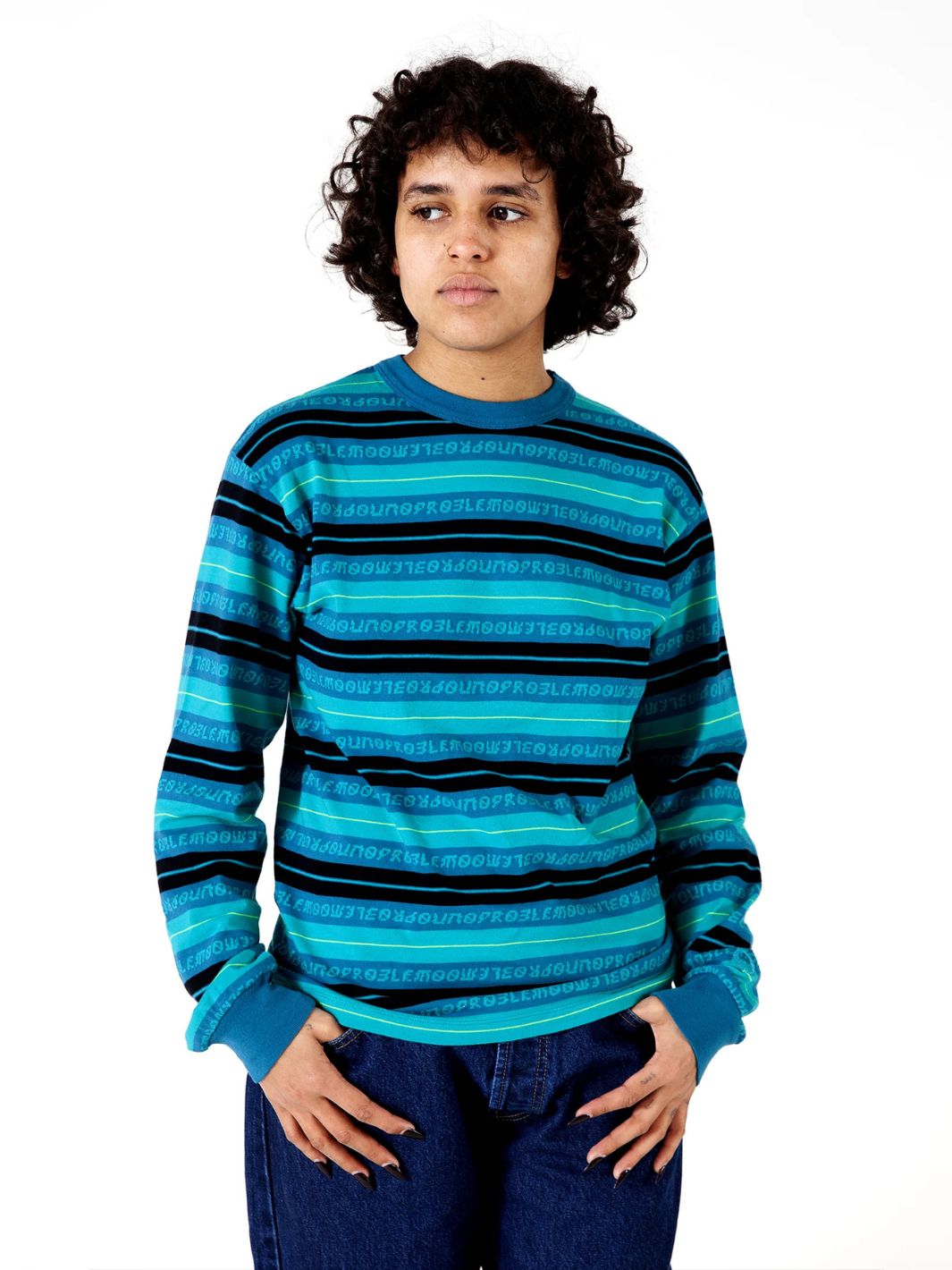 No Problemo Tees & Longsleeves Langermet | Jacquard  Stripe LS Tee