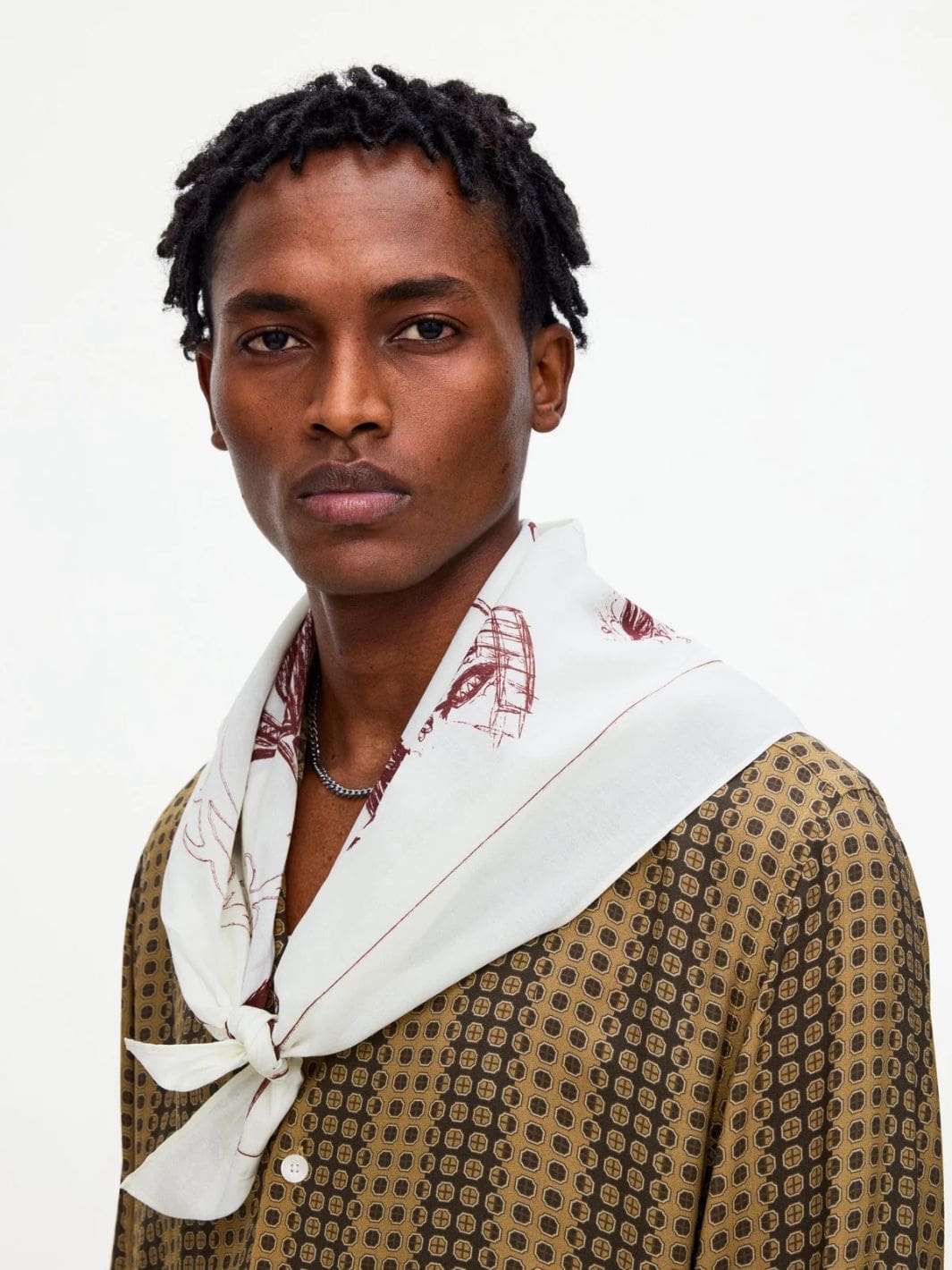Oas Accessories Skjerf | Cantina Bandana Off-White/Burg