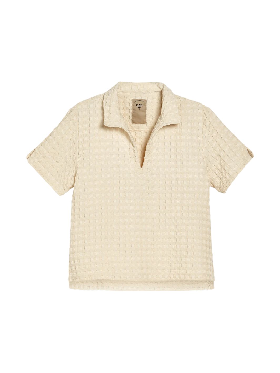 Oas Shirts Skjorte | Ecru Jaffa Waffle Shirt Off-White