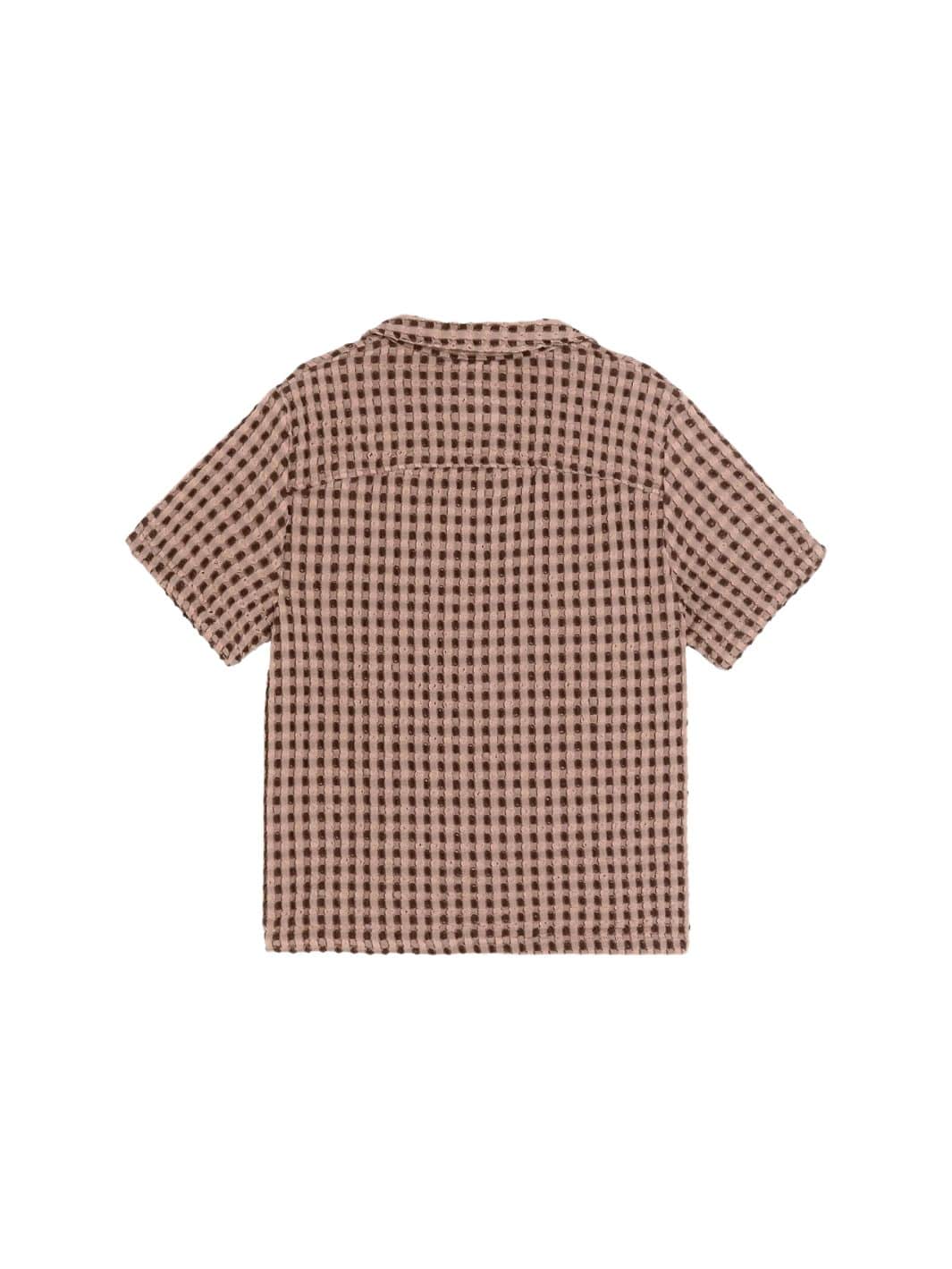 Oas Shirts Skjorte | Ferratelle Jaffa Waffle Shirt Pink/Burg