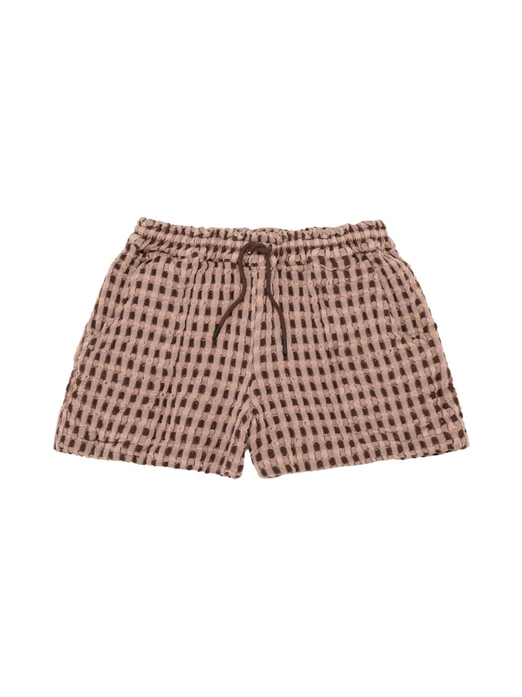 Oas Shorts Shorts | Ferratelle Drizzle Waffle Shorts Pink/Burg