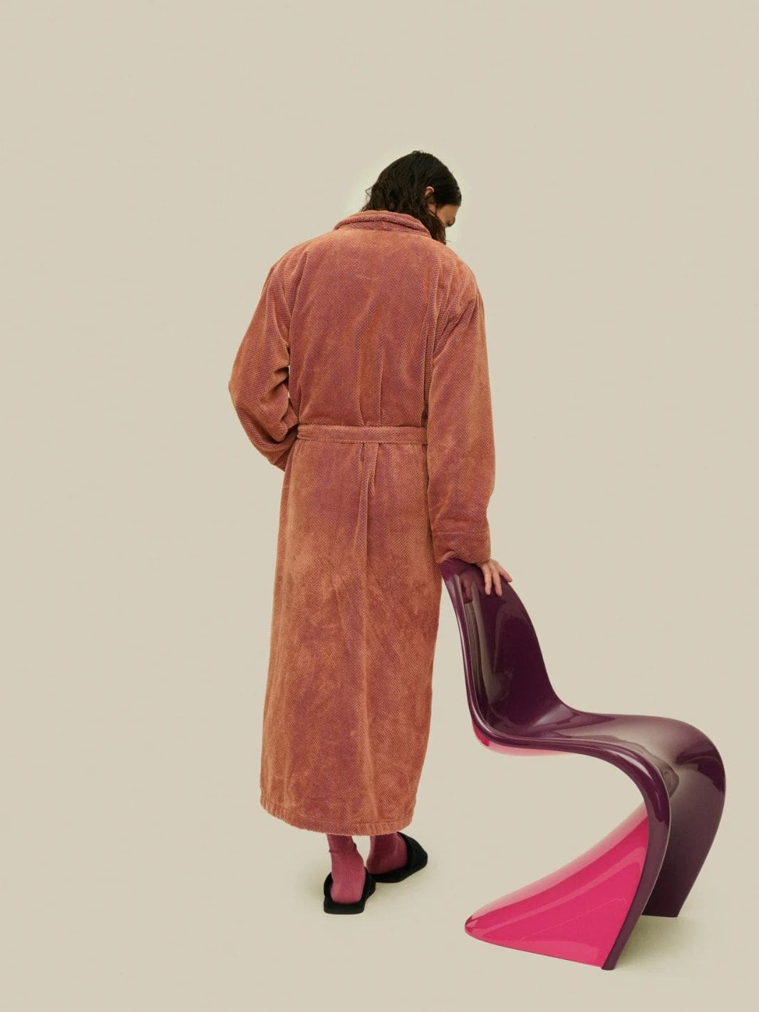Oas Underwear Badekåpe | Roza Velour Long Robe