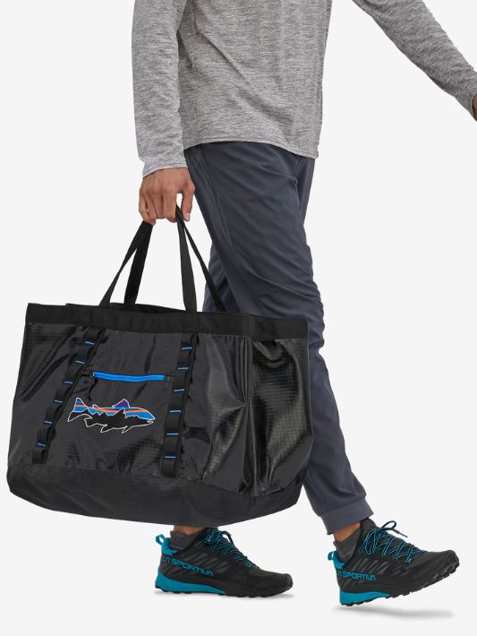 Patagonia Bags Bag | Black Hole Gear Tote Black w/Fitz Trout