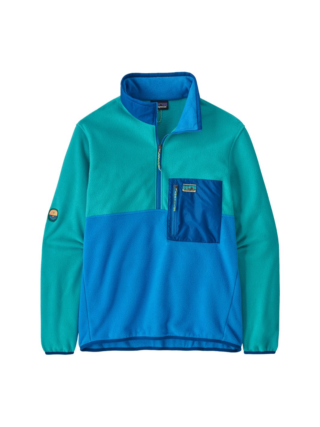 Patagonia Sweaters Genser | Microdini Half Zip Vessel Blue