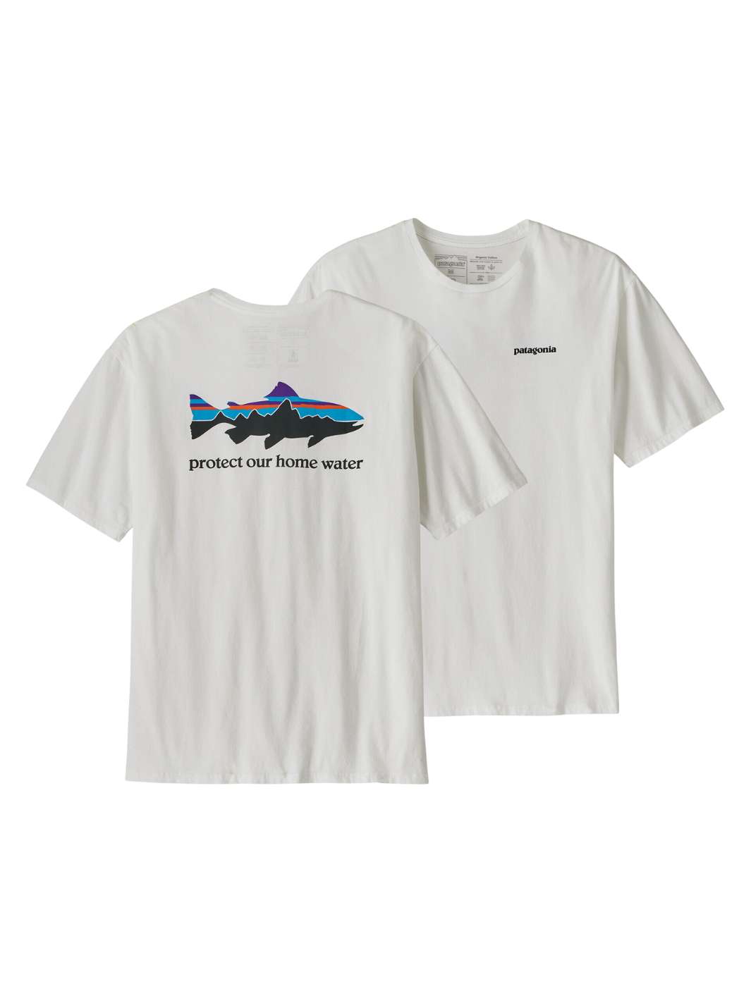 Patagonia Tees & Longsleeves T-skjorte | M’s Home Water Organic T-Shirt White