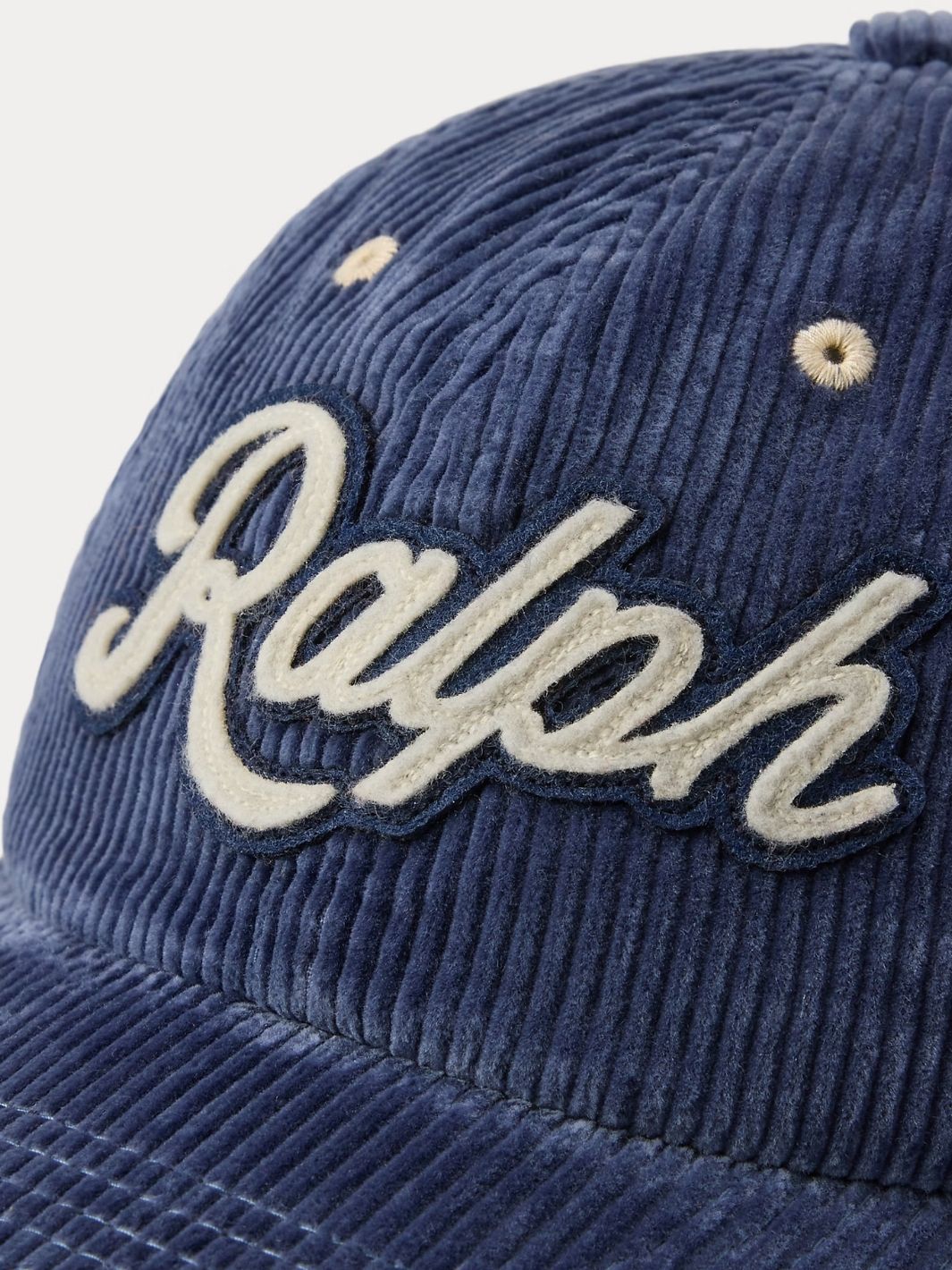Polo Ralph Lauren Accessories The Ralph Logo Corduroy Ball Cap Navy