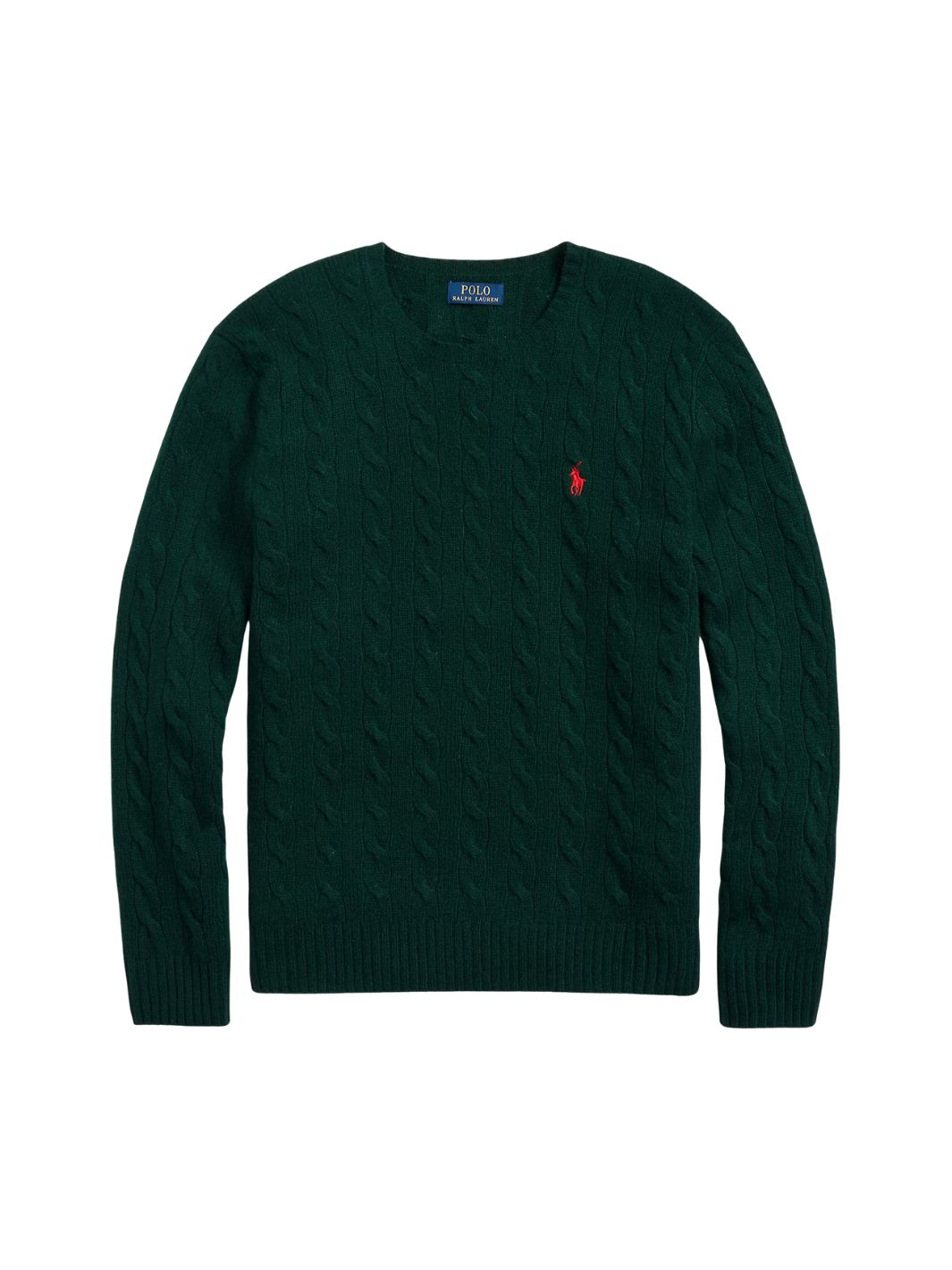 Polo Ralph Lauren Knit Cable Cashmere Pullover Green