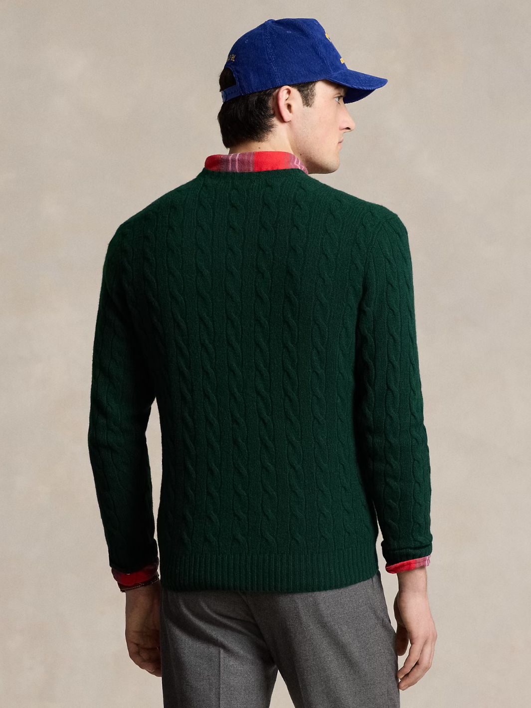 Polo Ralph Lauren Knit Cable Cashmere Pullover Green